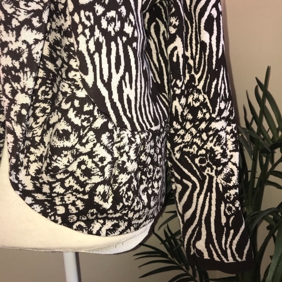 2/$20 Style & Co Open Front Collared Cotton Cardigan M - Picture 3 of 7